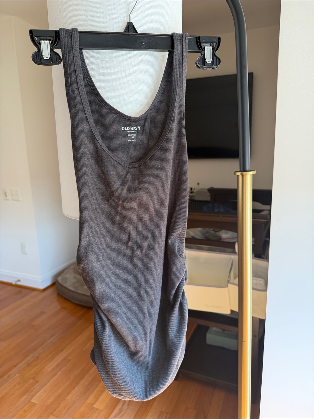 Old Navy Charcoal & White Maternity Tank Set